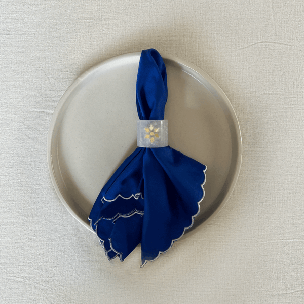 Blue Scallop Napkins