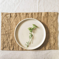 Beige Dining Set With Chantilly Lace