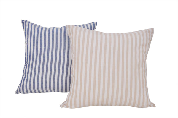 Beige Striped Cushions