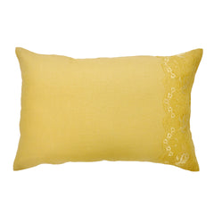 Lemon Lacy Cushion