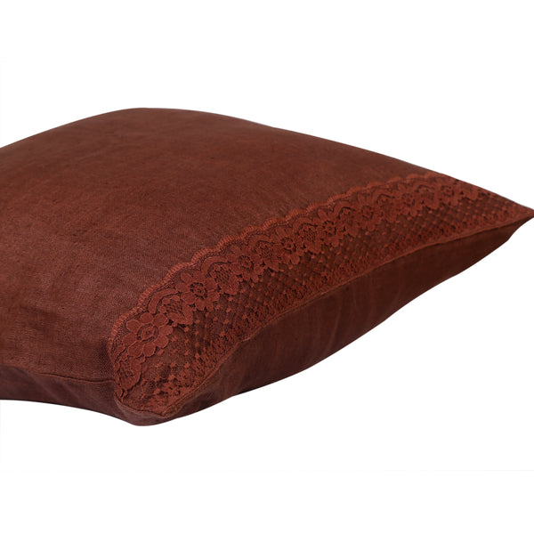 Brown Lacy cushions