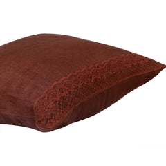 Brown Lacy cushions