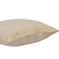 Ivory Lacy Cushion