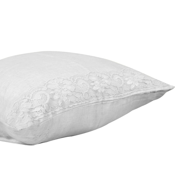 Grey Lacy Cushion