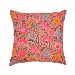Peach Printed Cotton cushions