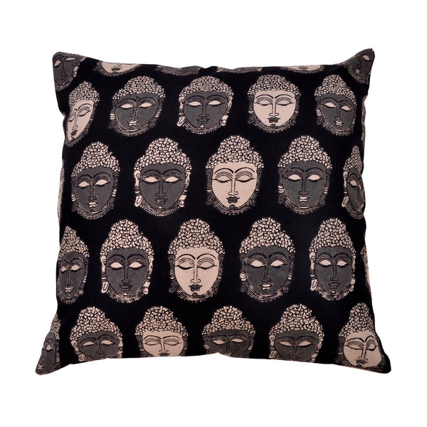 Buddha Black Cotton cushions