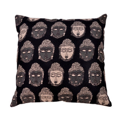 Buddha Black Cotton cushions