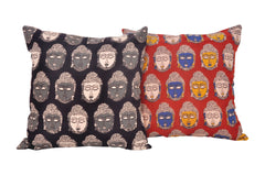 Buddha Black Cotton cushions