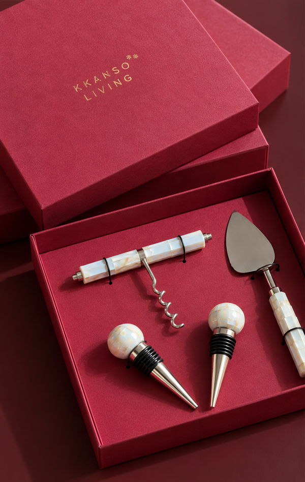 Pearl Wine & Cheese Set