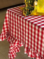 Retro Gingham Table Cover