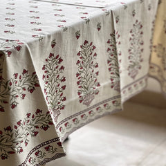 Petal & Print Cotton Table Cover