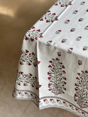 Petal & Print Cotton Table Cover