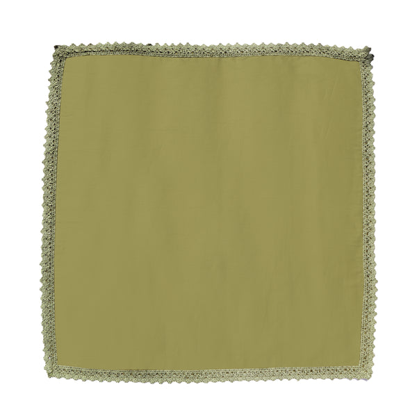 Olive Green Lacy Napkin