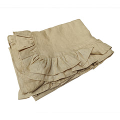 Sand Beige Ruffle - Table Cover