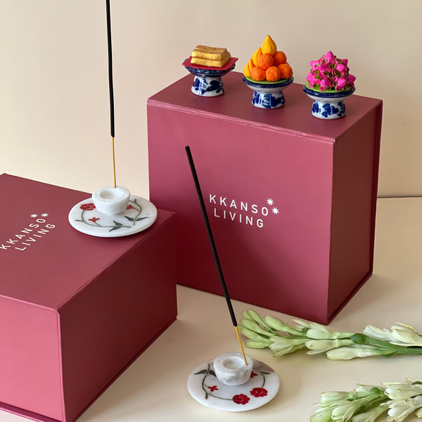 Pooja Gift Box | Agarbati Holder & Aastha Box