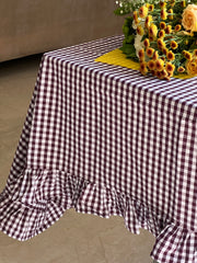 Retro Gingham Table Cover
