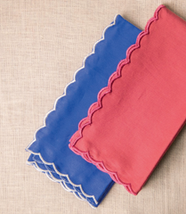 Blue Scallop Napkins