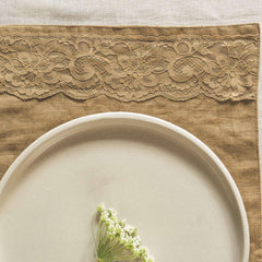 Beige Dining Set With Chantilly Lace