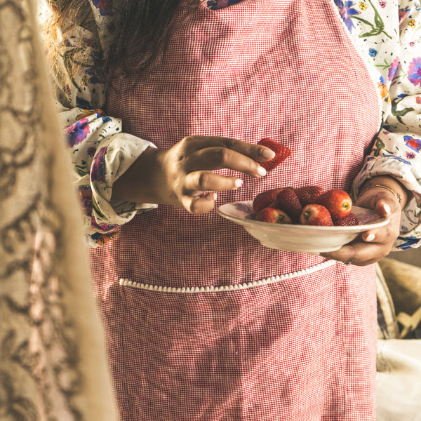 Gingham Red Apron